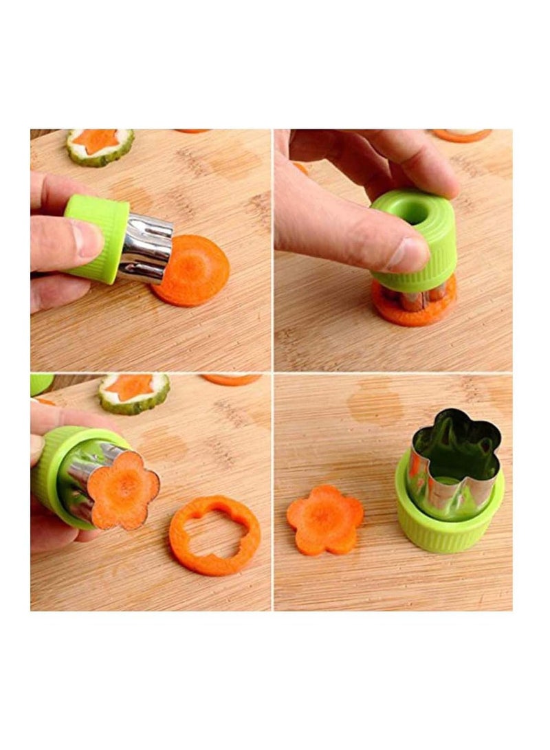 Y&D Vegetable Cutter Shapes Set 9 Piece - Mini Cookie Cutters, Shape Cutters for Kids, Bento Lunch Box Accessories  - Image 5