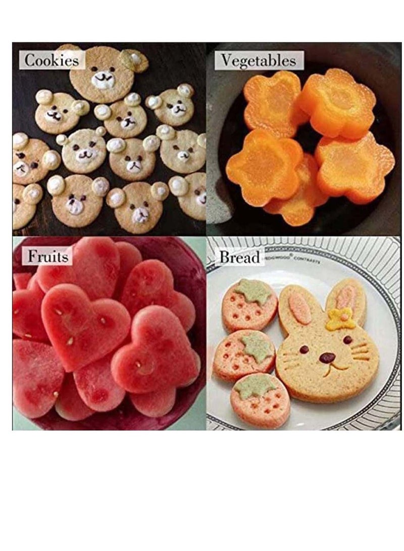 Y&D Vegetable Cutter Shapes Set 9 Piece - Mini Cookie Cutters, Shape Cutters for Kids, Bento Lunch Box Accessories  - Image 4
