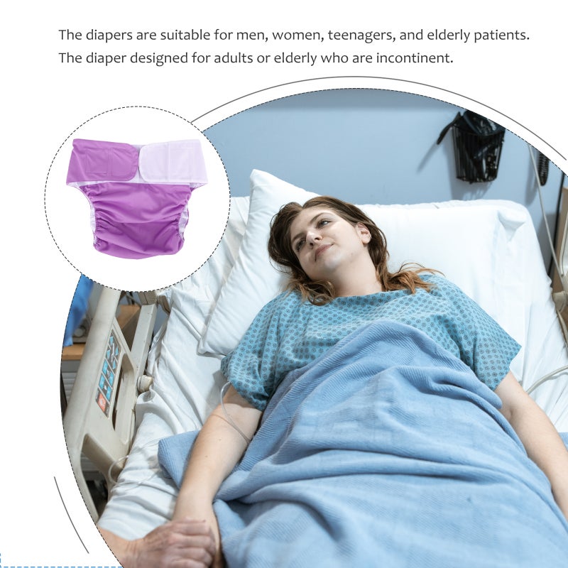 📦 حفاضات للكبار قابلة للغسل بمادة مرنة وامتصاص فائق لجفاف الليل - Image 2