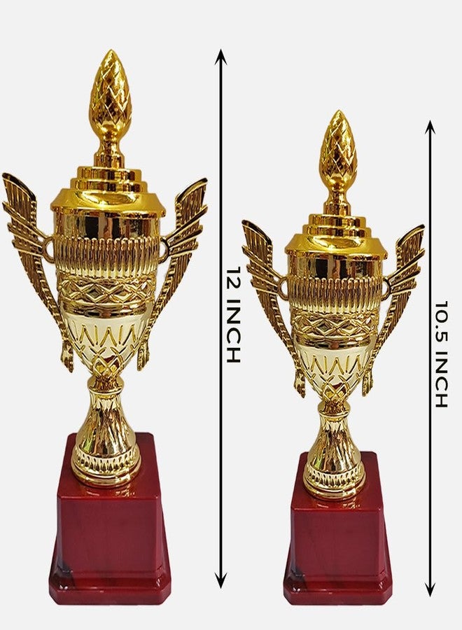 Bareeze Pure Gold Premium Trophy Cup for Sport, Event, Ceremony, Art Appreciation Gift, Sports, Academy - Image 2