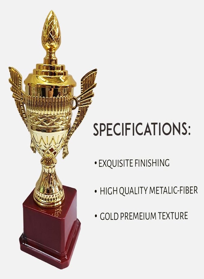Bareeze Pure Gold Premium Trophy Cup for Sport, Event, Ceremony, Art Appreciation Gift, Sports, Academy - Image 4