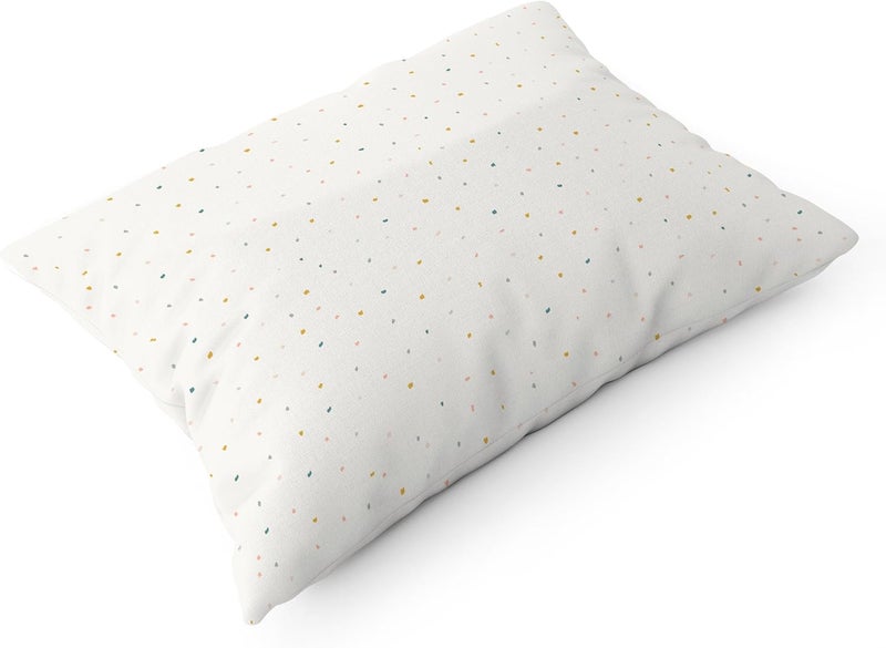 MakeMake Organics Organic Toddler Pillowcase (Set of 2) GOTS Certified Organic Cotton Pillowcase Breathable Safe No Chemicals No Dyes Fits 13x18 Travel Pillows Neutral Unisex (Dotty, 14x19) - Image 5