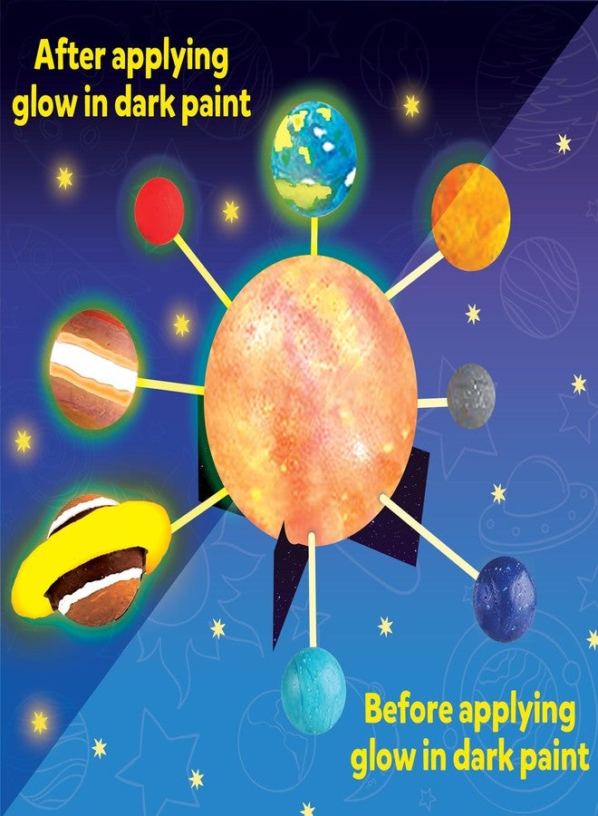 Little Berry DIY Solar System Model Kit for Kids 5-12 Years | Educational Science Toy for School Projects & Home Learning | Glow in The Dark Art & Craft Kits - Image 4
