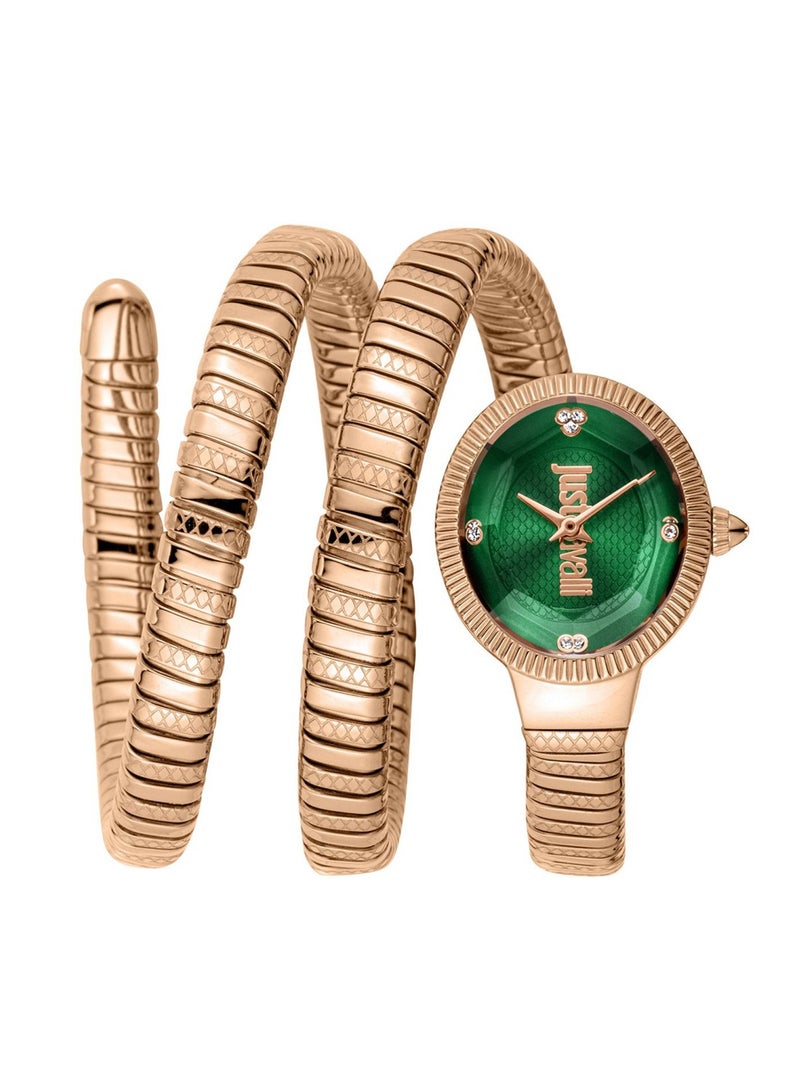 Just Cavalli ساعة يد نسائية بعد الحفلة بحزام ملتف JC1L269M0045 - Image 1