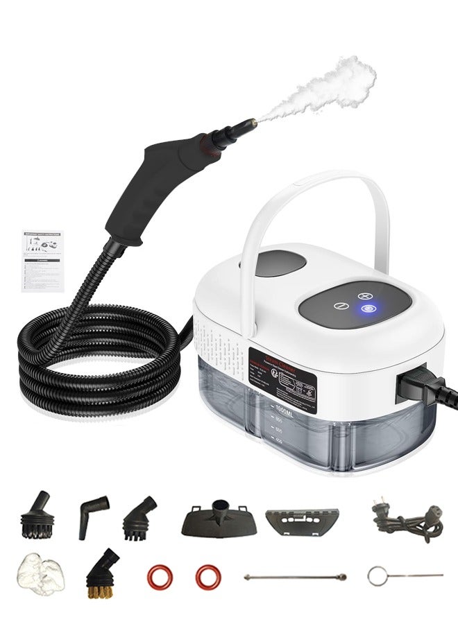 Handheld Steam Cleaner with 6 Temperature Settings & 11 Accessories, Tank High Pressure Steam for Cleaning Machine for Home, Kitchen, Upholstery, Multi-Purpose Steam Cleaning Device - Image 1
