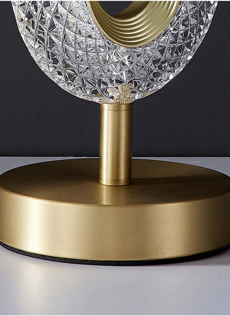 Crony - Three-color touch charging model 0 with 1 diamond face lamp LED Crystal Table Lamp For Home Room - Image 1