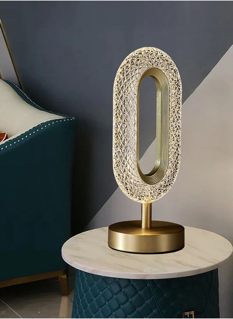 Crony Three-color touch charging model 0 with 1 diamond face lamp LED Crystal Table Lamp For Home Room  - Image 3