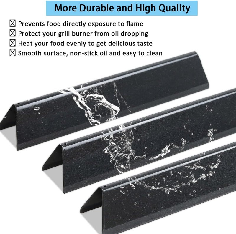 FORYEYC 7635 Flavorizer Bars 15.3 Inch and 69785 67024 Burner 18 inch for Weber Spirit I & II 200 Spirit E210 E220 S210 S220 with Front Control, Grill Replacement Parts (for Spirit I II 200) - Image 4