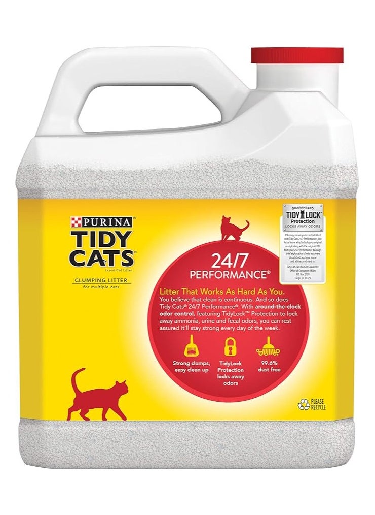 Tidy - Tidy Cats Purina Tidy Cats 24/7 Performance Clumping Litter, 6.35 Kg & Purina Tidy Cats Non Clumping Cat Litter 24/7 Performance 20Lb - Image 1
