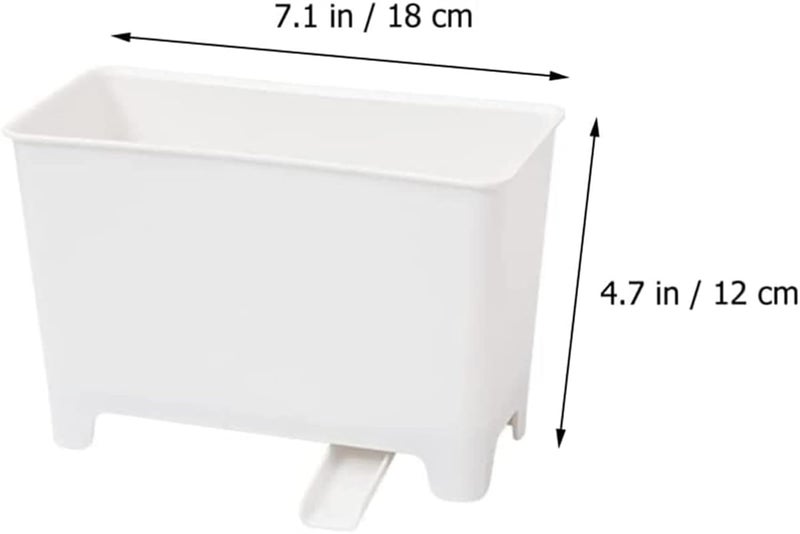MosQuick® Kitchen Sink Waste Collector for leftover food its a small dustbin for kitchen sink must have kitchen sink accessories items perfect kitchen sink drain basket & kitchen sink strainer White - Image 4