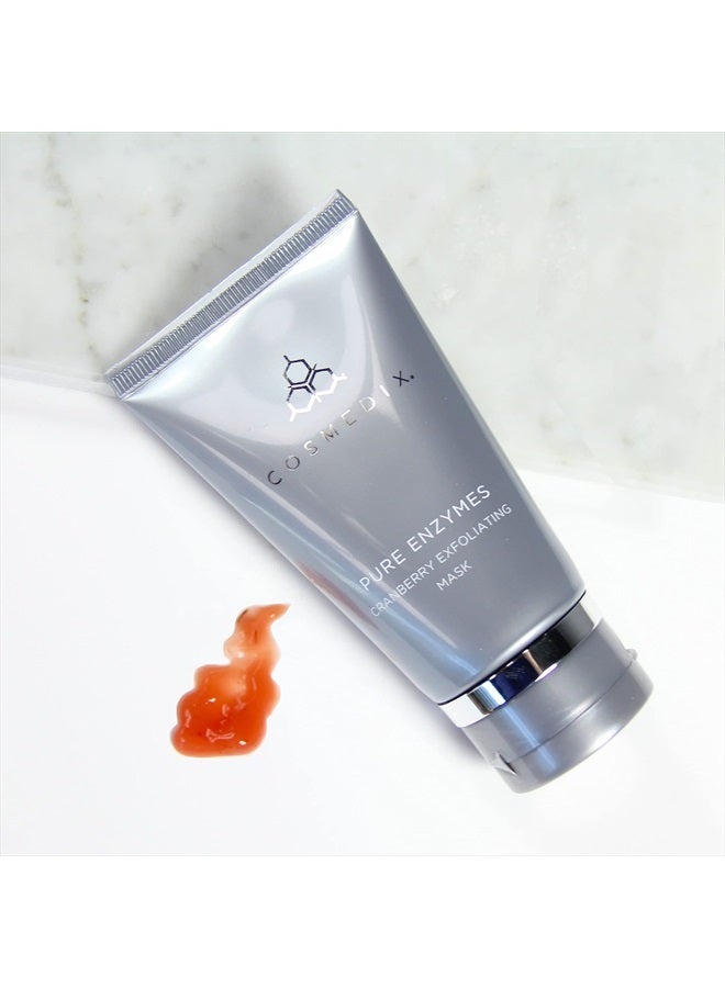 CosMedix Pure Enzymes Cranberry Exfoliating Mask, Gently Exfoliates Dry Skin, Helps Smooth Skin Texture, L-Lactic Acid & Cranberry Enzymes, Cruelty Free - Image 5