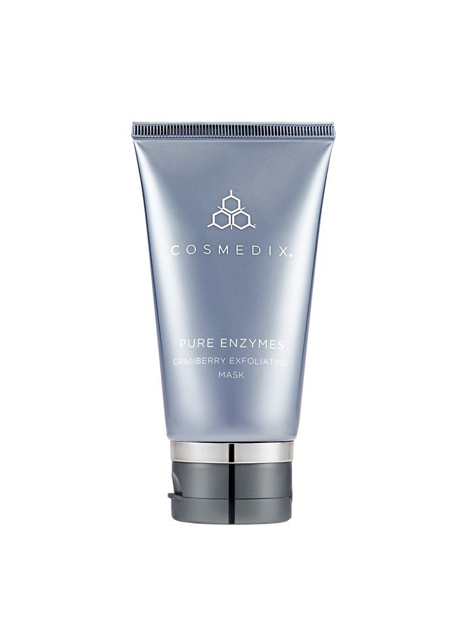 CosMedix Pure Enzymes Cranberry Exfoliating Mask, Gently Exfoliates Dry Skin, Helps Smooth Skin Texture, L-Lactic Acid & Cranberry Enzymes, Cruelty Free - Image 1