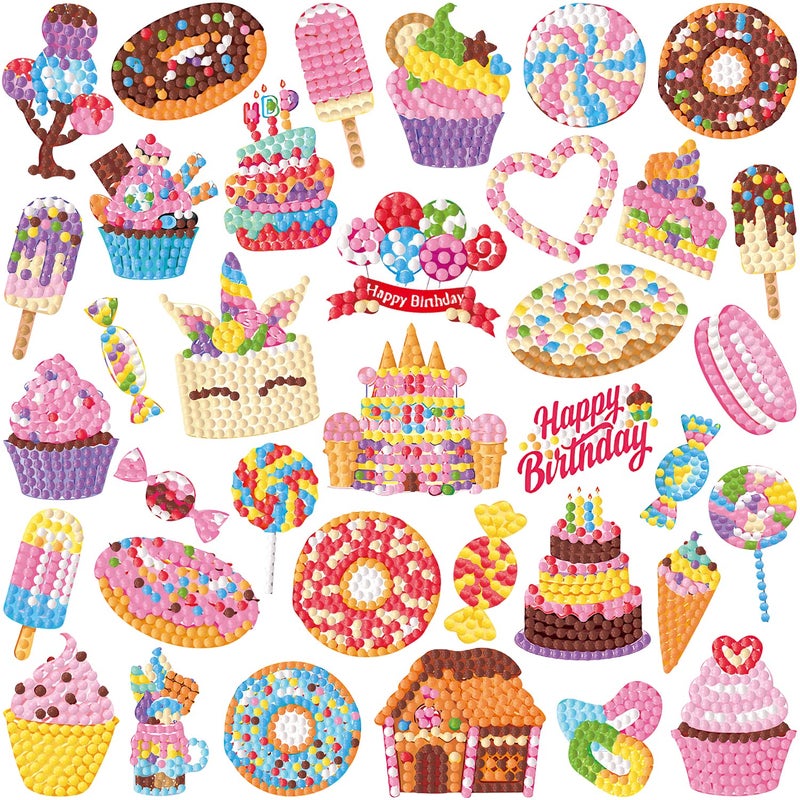 Labeol Diamond Art Kits for Kids Boys and Girls Ages 681012 Easy to DIY Creative Diamond Art Sticker Craft by Numbers Kits for Kids and Adult Beginners Sweet - Image 2