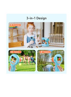 KASTWAVE Handheld Microscope for Kids, 800X USB Microscope with 2" LCD Screen, Handheld Kids Microscope with 5 Microscope Slides for Adults and Kids, Gifts for Kids 8-12  - Image 5