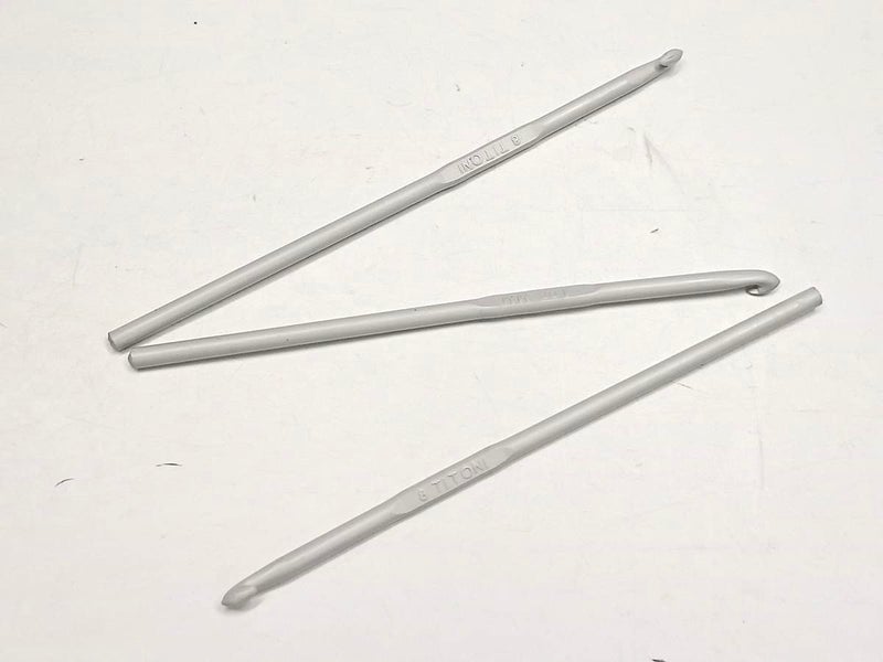 Generic Aluminium Crochet Hook 3 Pcs 200 mm Gray  - Image 2