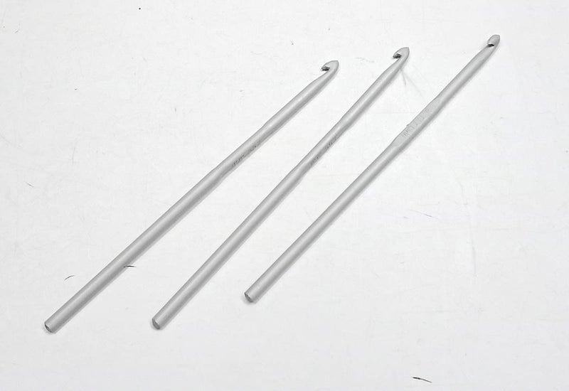 Generic Aluminium Crochet Hook 3 Pcs 200 mm Gray  - Image 3