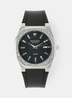 Royale Mega Round Shape Analog Wrist Watch RE222/12 - 40mm - Black  - Image 1