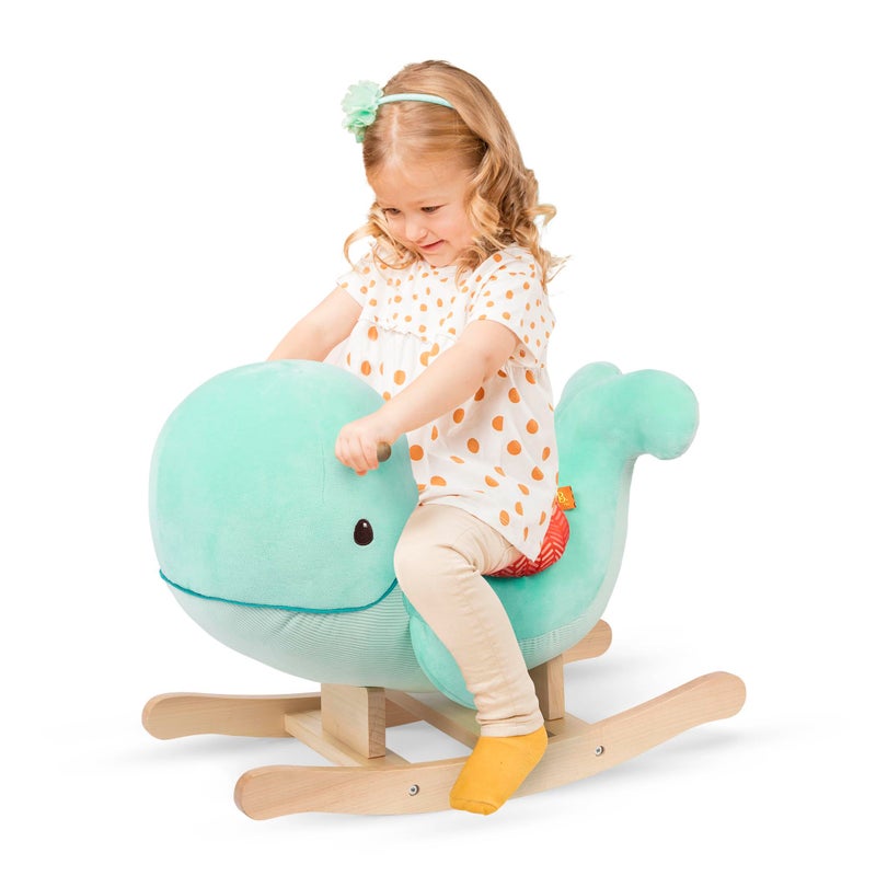 B. Toys ألعاب ب. - أرجوحة الحوت - إيكو - لعبة ركوب خشبية - لعبة أرجوحة للأطفال الصغار - تصميم كلاسيكي ومتين - لعب نشط وتوازن - 18+ شهر - موضوع الحوت الجذاب - Image 1