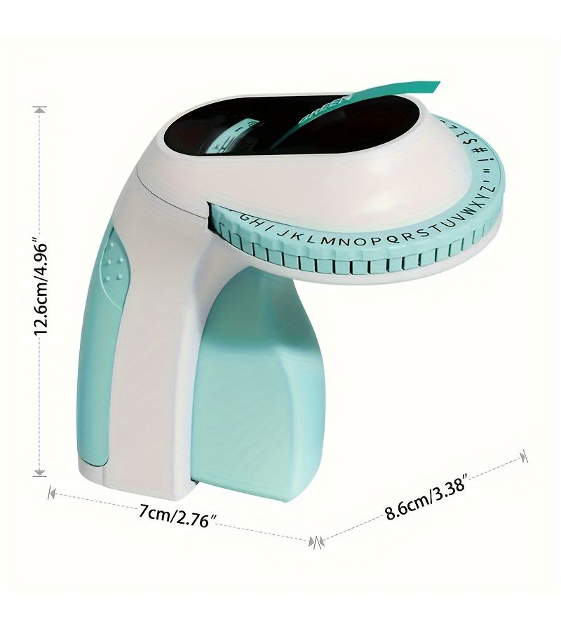 1pc Portable Retro Label Maker with 6 Tapes Easy to Use for Home Green - Image 2