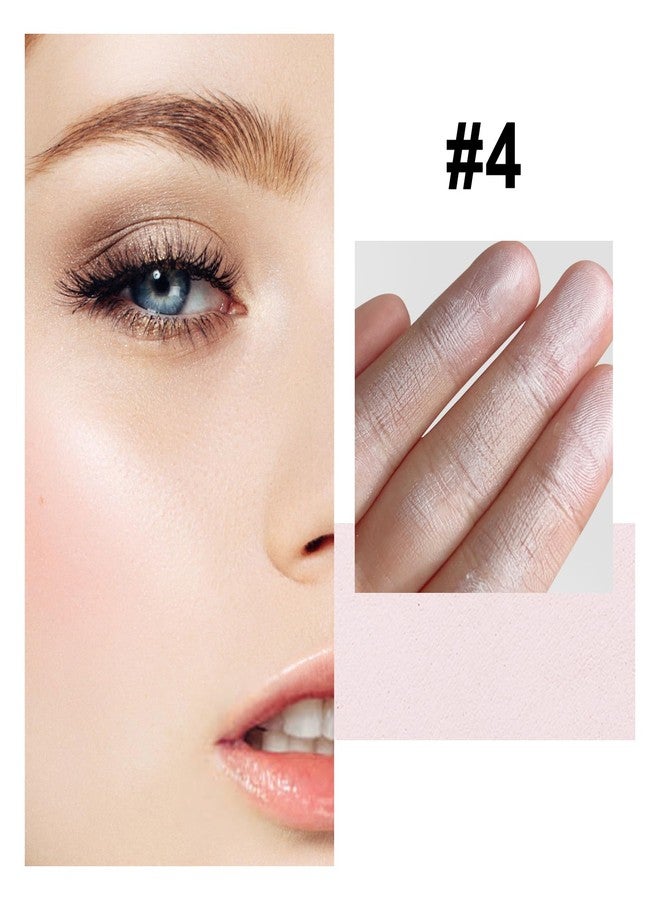 Jutqut White Face Highlighter Makeup Palette, Matte Highlighters Makeup Powder, Illuminator Highlighter Powder for Cheeks, Collarbone the Nose, Long-lasting Natural Shiny 04#White - Image 2
