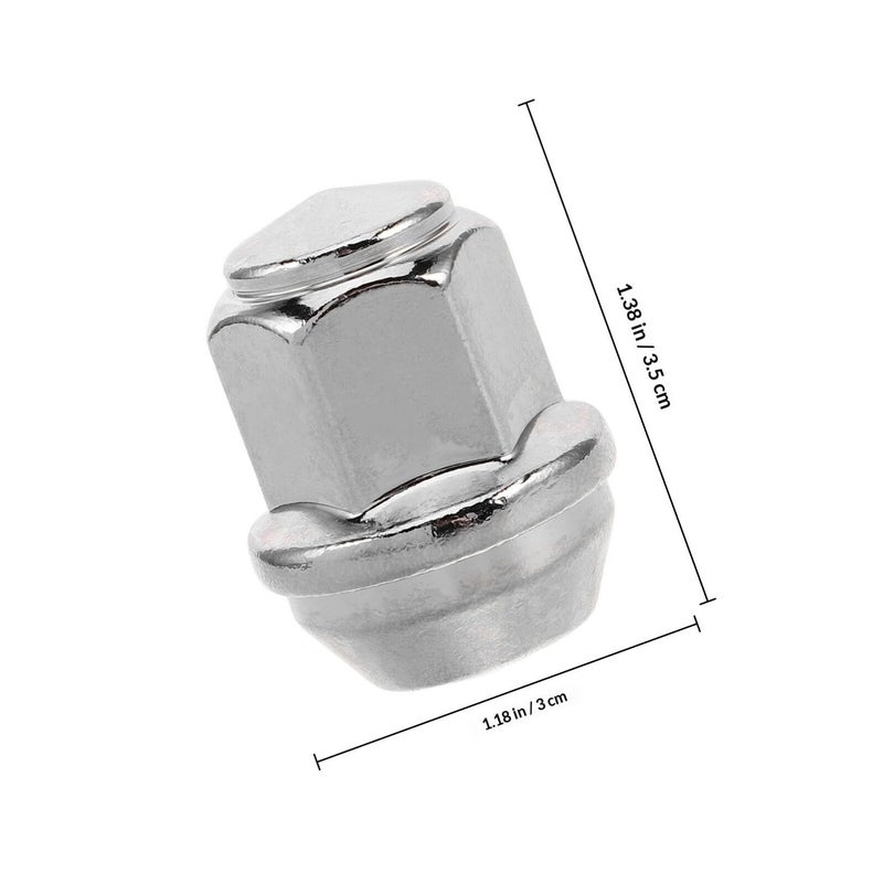 14x1 5 Solid Strengthened Silver Lug Nut Covers Compatible With Ford Edge Pickup Truck - Image 3