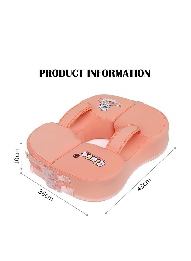 Baby Pool Float, Non-Inflatable Swimming Ring for Toddlers and Kids, Cartoon Pattern Baby Swim Float