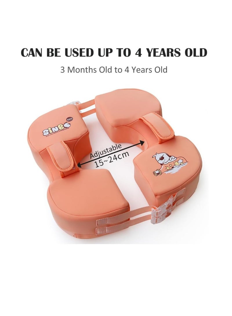 Baby Pool Float, Non-Inflatable Swimming Ring for Toddlers and Kids, Cartoon Pattern Baby Swim Float