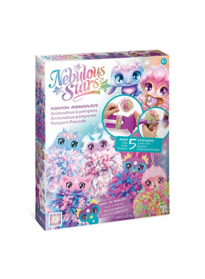 Nebulous Stars Animoulous Pompom DIY Keychain Kit - Image 1