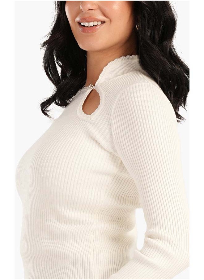 Carina - Cut out Ribbed Top - Image 1
