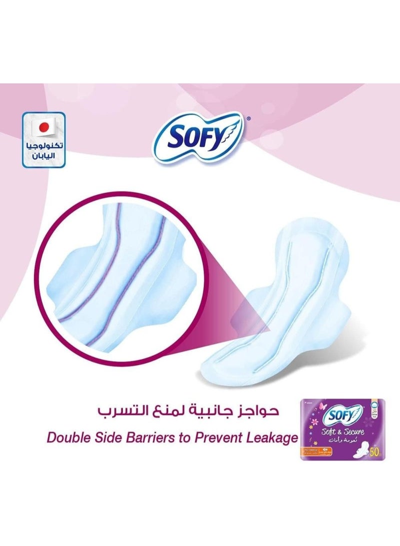 Sofy Soft & Secure Large Size Pads with Wings - 40 Pieces - Image 3
