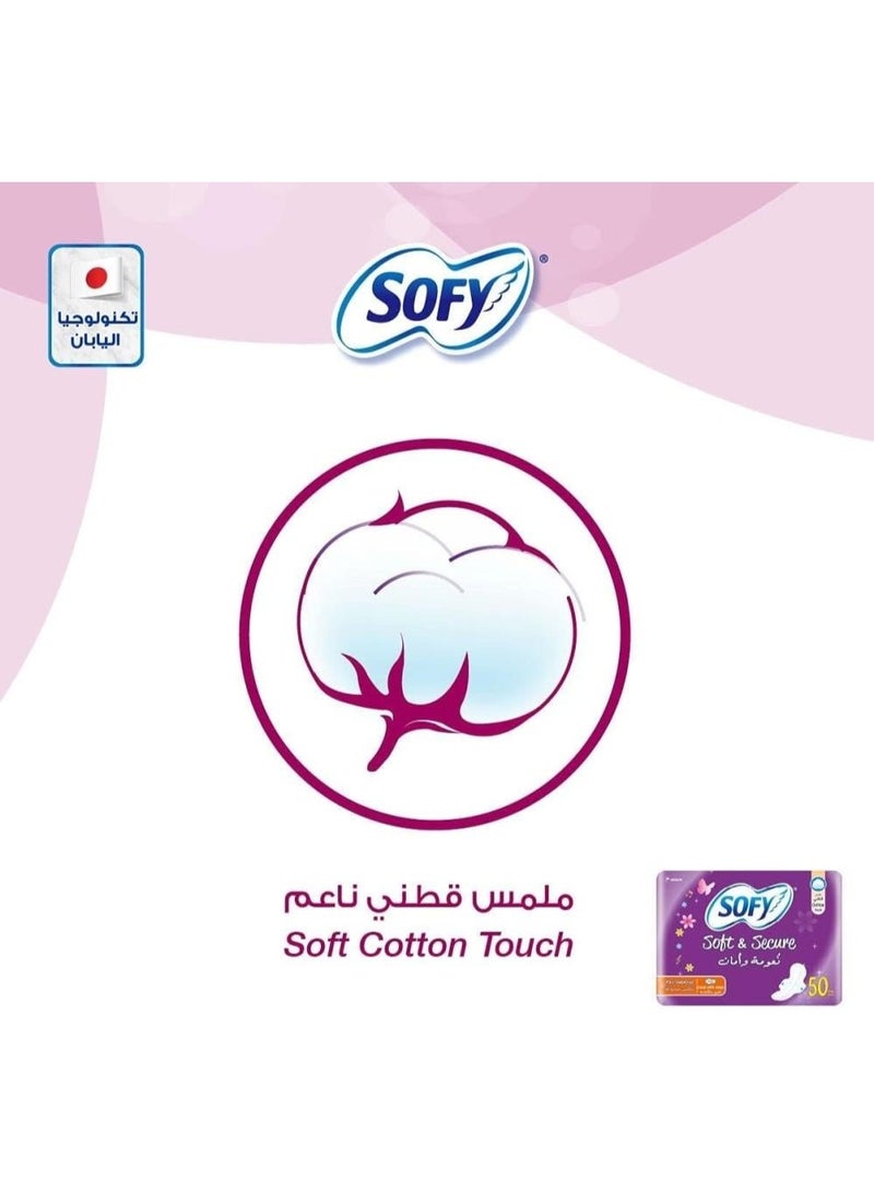 Sofy Soft & Secure Large Size Pads with Wings - 40 Pieces - Image 3