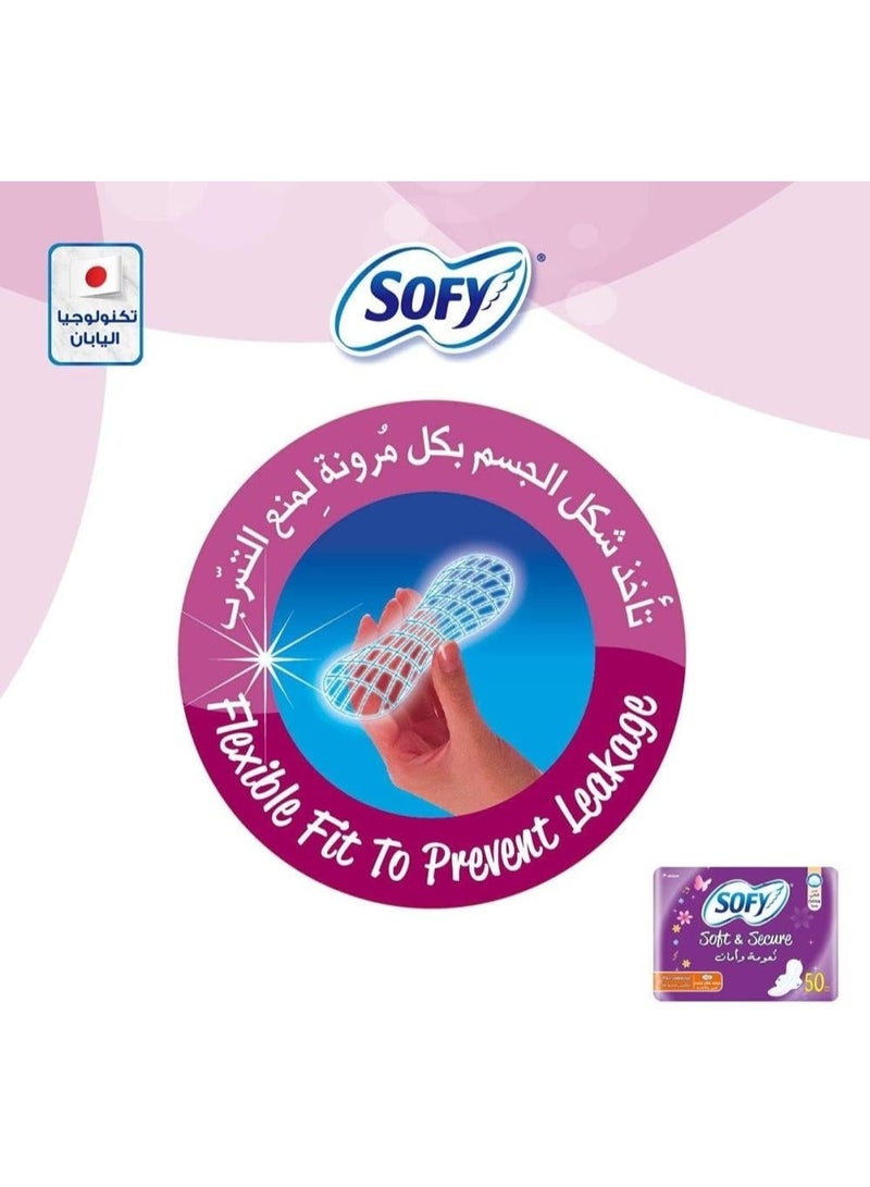 Sofy Soft & Secure Large Size Pads with Wings - 40 Pieces - Image 5