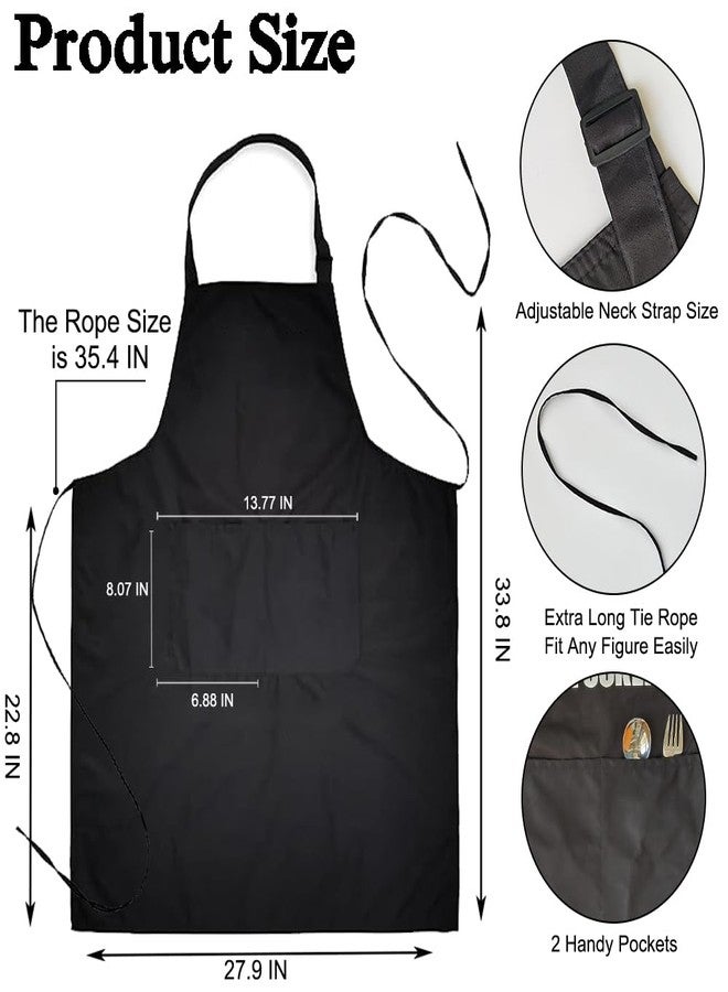 AGMDESIGN His Beauty, Her Beast 2-Pack Apron Set, Bridal Shower Gifts, Wedding Anniversary Birthday Gifts for Couples Parents, Couples Aprons for Bride and Groom - Image 2