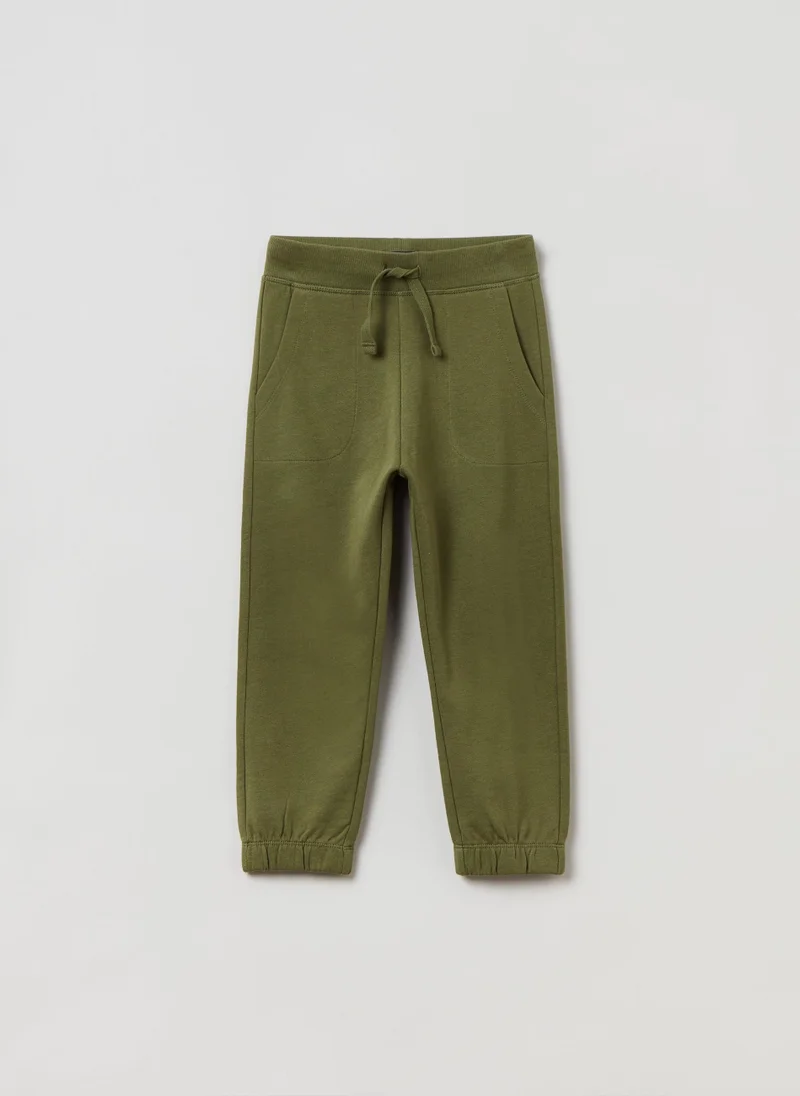 Ovs OVS Cotton Joggers With Drawstring