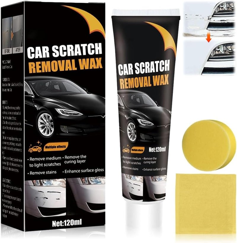 PINKE Car Scratch Repair Paste and Remover Kit - Premium Polishing Wax With Wipe & Sponge for Deep Scratches on Vehicles - Image 1