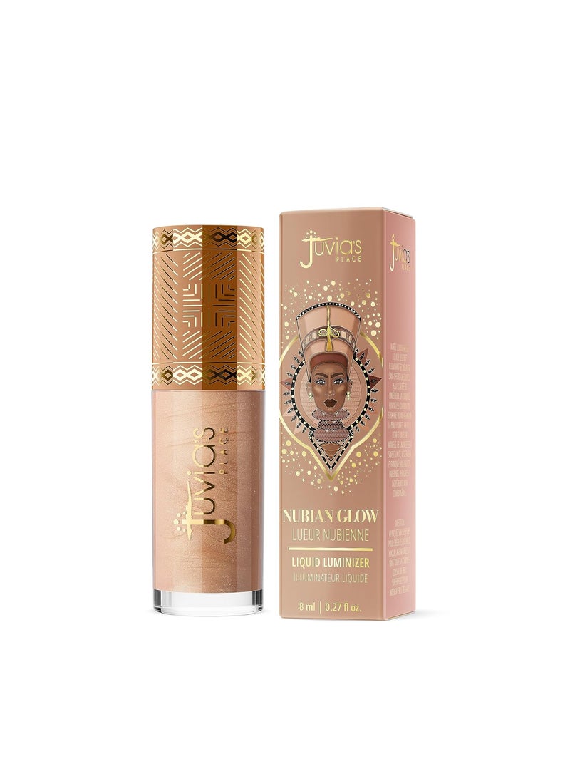 Juvia's Place - Juvias Place Nubian Glow Liquid Luminizer Ivory Light  Radiant Highlighter Makeup Glowy Tint Daily Dewy Luminous Beauty Creamy Bronzing Skincare Radiating Brightening Natural Shine Face  Cheeks - Image 1