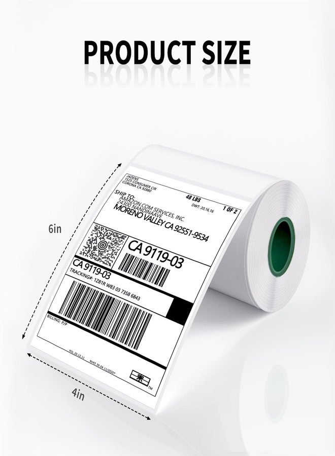 JADENS 2 Rolls Thermal Label Paper, 4×6'' Compatible with D261 - Image 2
