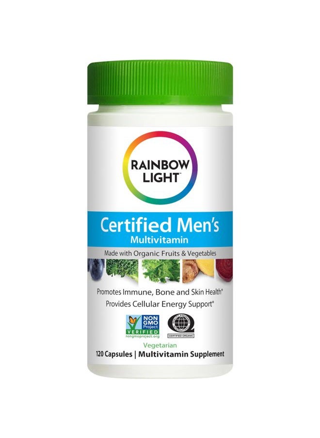 Rainbow Light Multivitamin for Men, Vitamin C, D & Zinc, Probiotics, Men's Multivitamin Provides High Potency Immune, Heart, & Liver Support, Non-GMO, Vegetarian, 120 Tablets  - Image 2