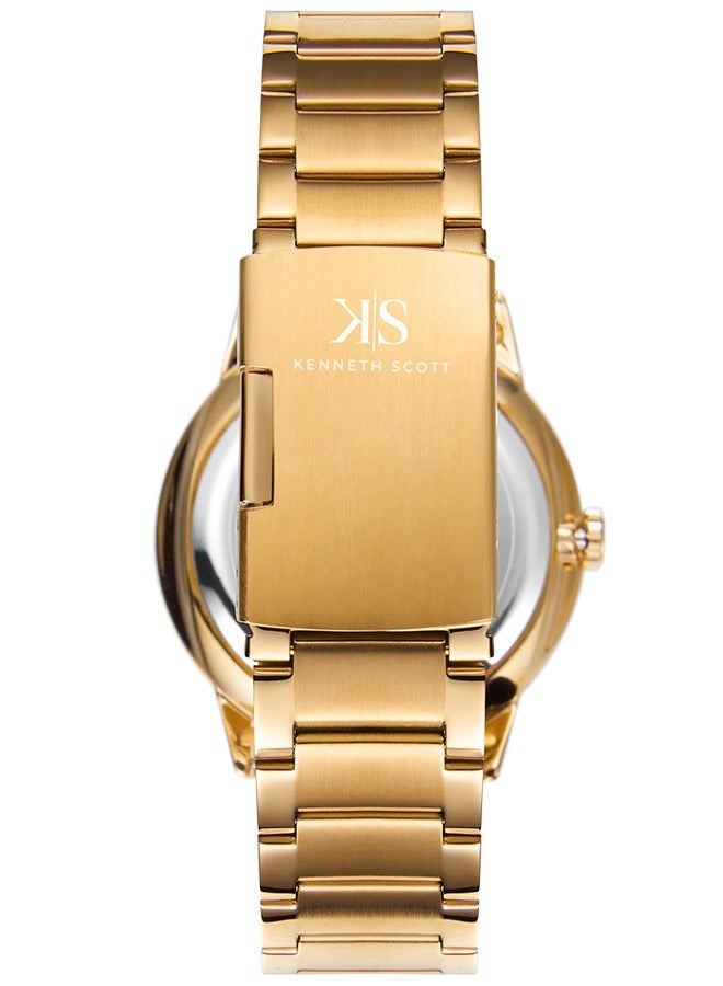 كينيث سكوت ساعة يد رجالية من الستانلس ستيل بعقارب - -  مم - Image 3