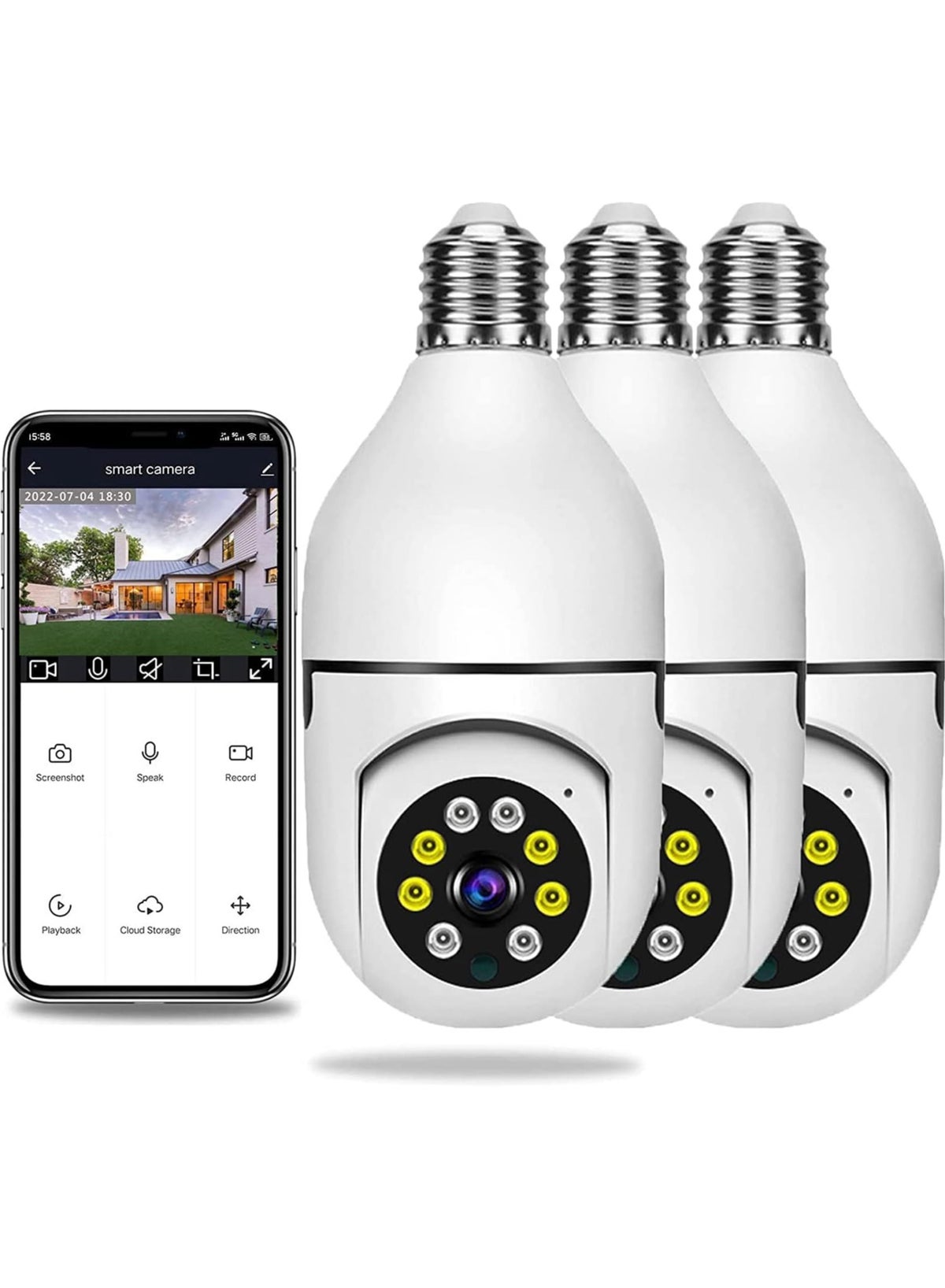 الترازون Elterazone Wireless Light Bulb Camera 0.2 g
