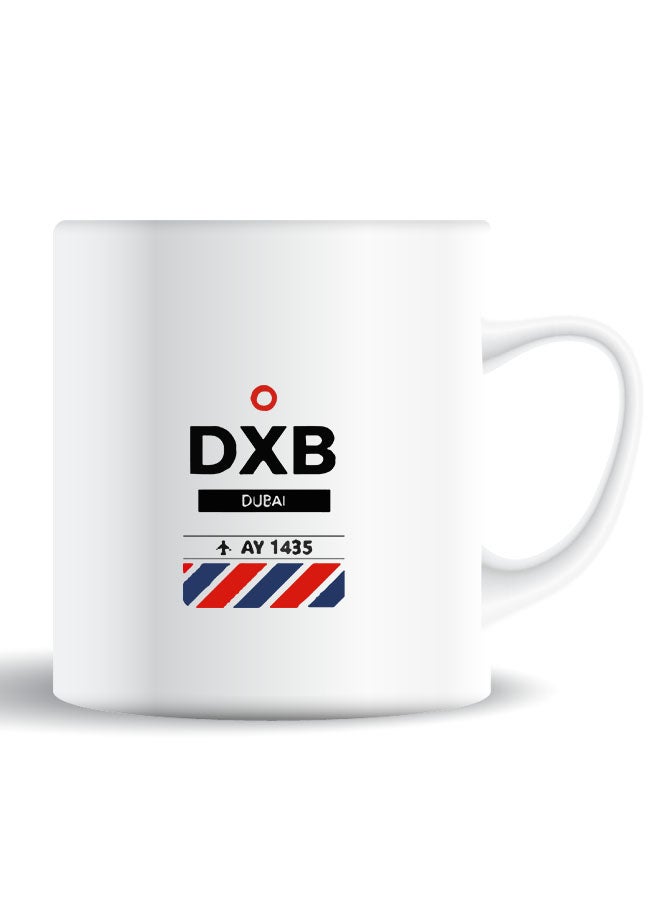 Theodor Premium Quality Two Sided Printed Coffee Mug Tea Cup Dxb Airport For Home Office, Kids Men Women - Image 1