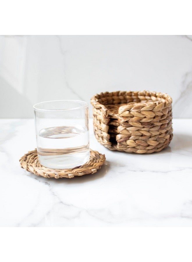 Weaver Coasters | Byora Homes | Brown | Water Hyacinth  - Image 1