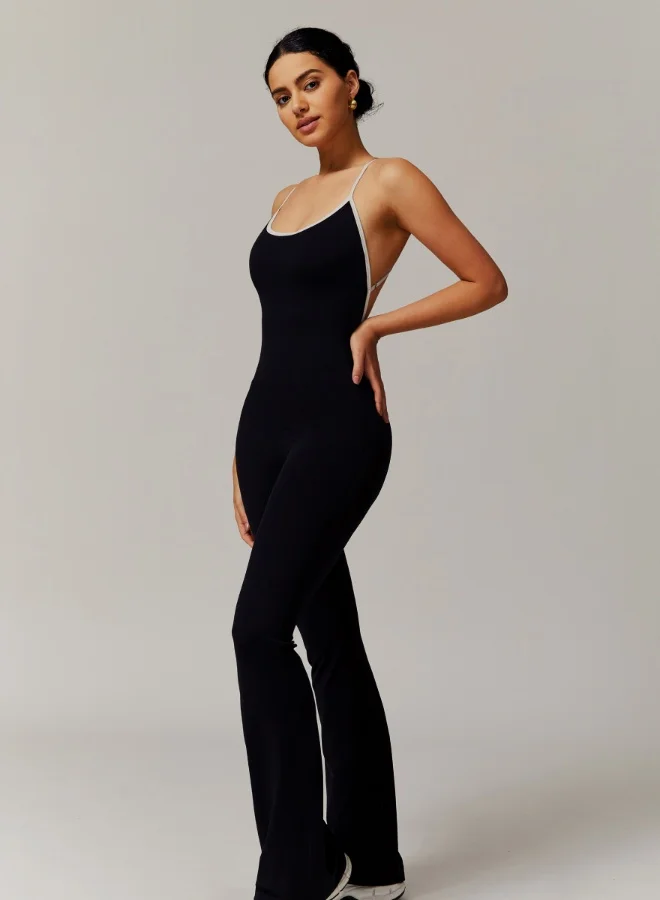 KAWN.YOGA Womens Camis Top Flared Shapewear Bodysuit Tummy Control