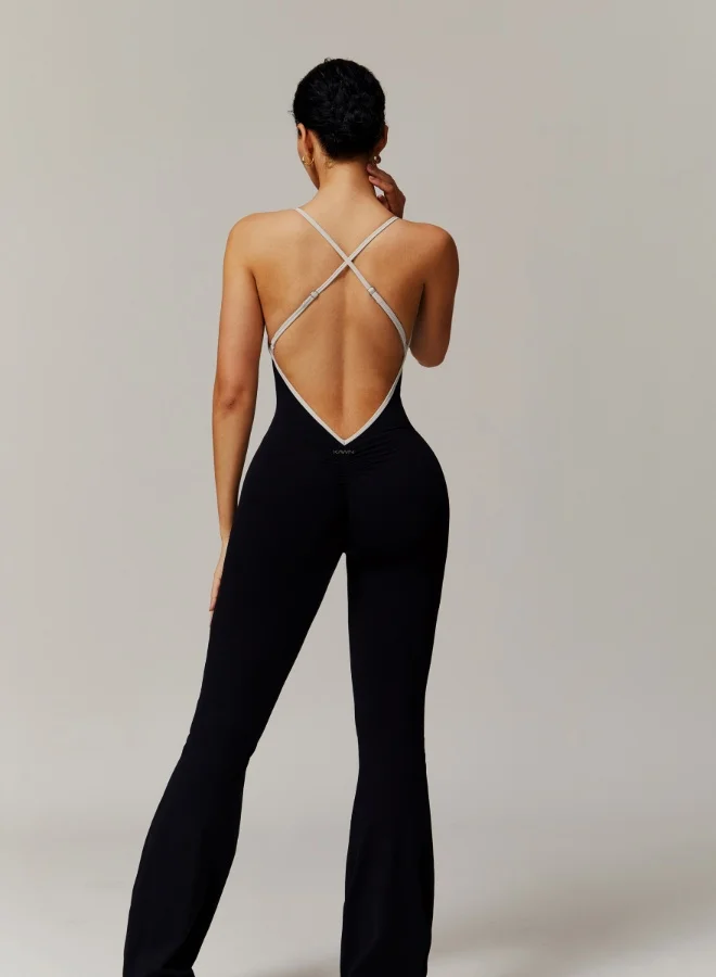 KAWN.YOGA Womens Camis Top Flared Shapewear Bodysuit Tummy Control