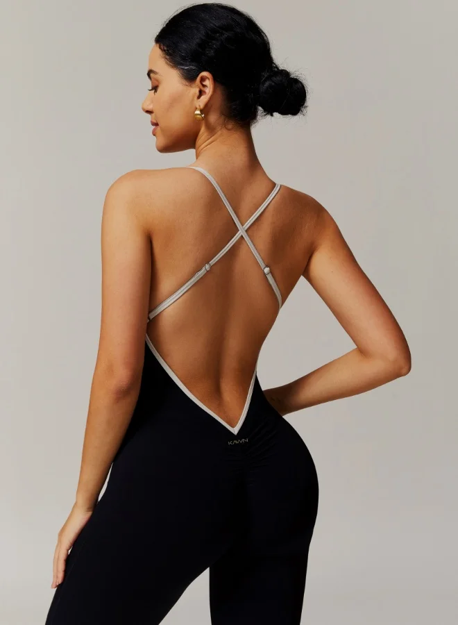 KAWN.YOGA Womens Camis Top Flared Shapewear Bodysuit Tummy Control