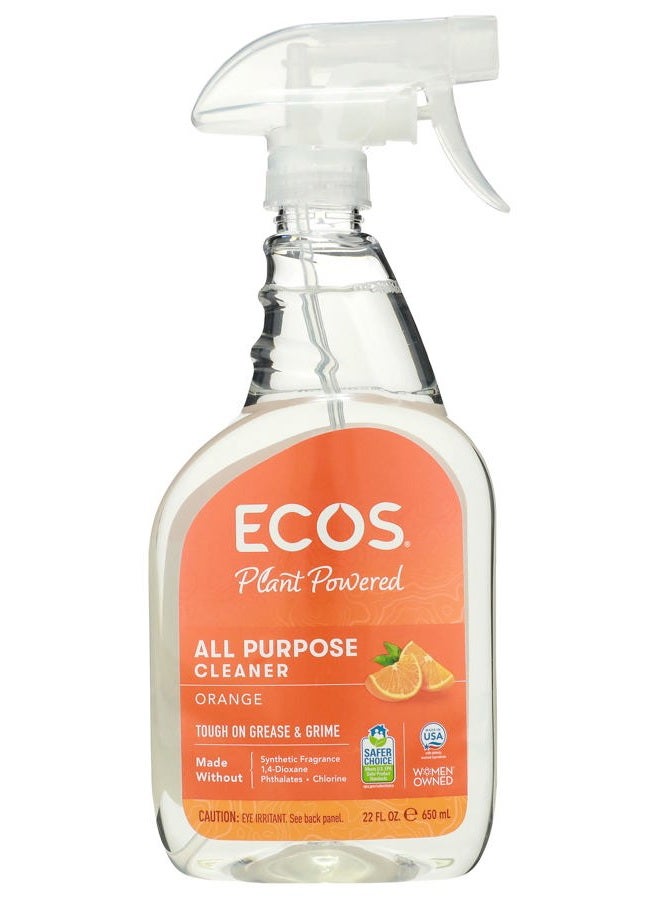 ECOS , Earth Friendly Products Plus All Purpose Household Cleaner, orange, 22 Ounce - Image 1
