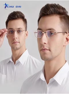 CHU DAI Foldable Reading Glasses Blue Light Blocking Portable Anti Eyestrain Readers Eyeglasses for Men Women(Smart zoom 100-700 degrees)  - Image 2
