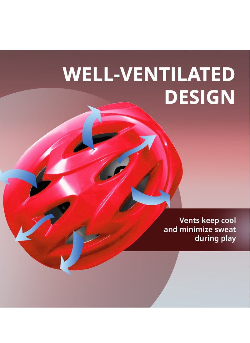 ENDLESS  - Endless EL1026 Multi Utility Sports Helmet for Cycling, Skating, Skateboarding | Red | Material : ABS, EPS | With High Density EPS (Thermocol) Padding, Soft Cushion and Adjustable Strap for Best Fit - Image 1