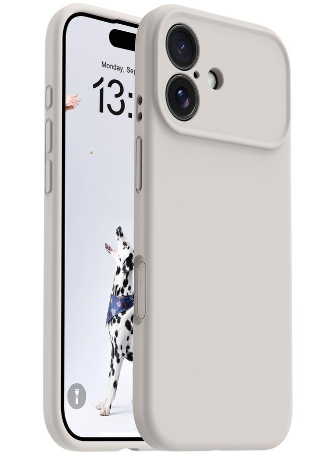 OTOFLY Magnetic for iPhone 17 Case,Compatible with Magsafe,Classic Liquid Silicone Mobile Phone Case,Integrated Camera Control Button,Anti-Scratch Microfiber Lining,Stone - Image 1
