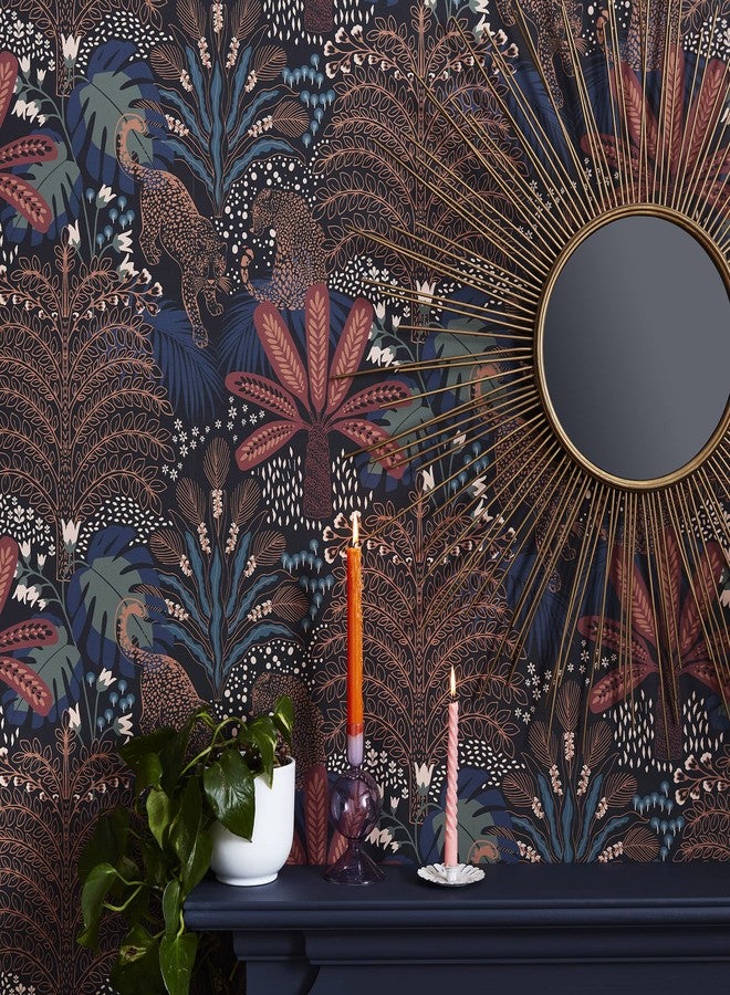 إنفي ورق حائط Envy Savannah Terra القابل للإزالة، أزرق داكن - Image 2